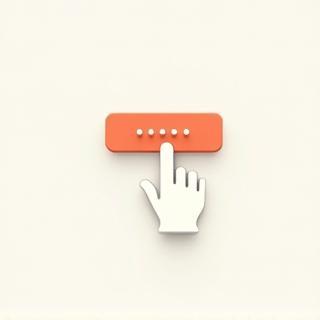 Illustration of clicking a button.